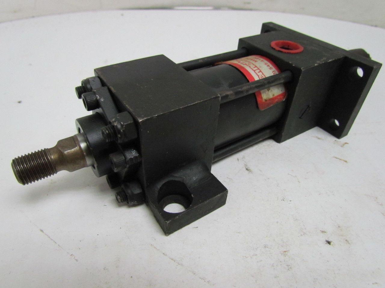 Hennells HA-MDS2/MF1-NC Pneumatic Air Cylinder 1-1/2" Bore 1" Stroke Double Rod