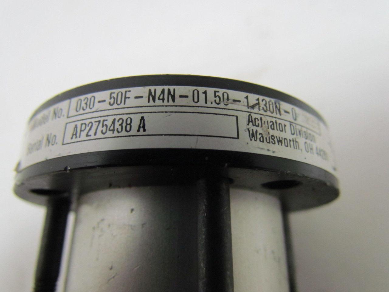 Miller 030-50F-N4N-01.50-1.130N-0 Pneumatic Air Cylinder 1-1/2"Bore 1-1/8"Stroke