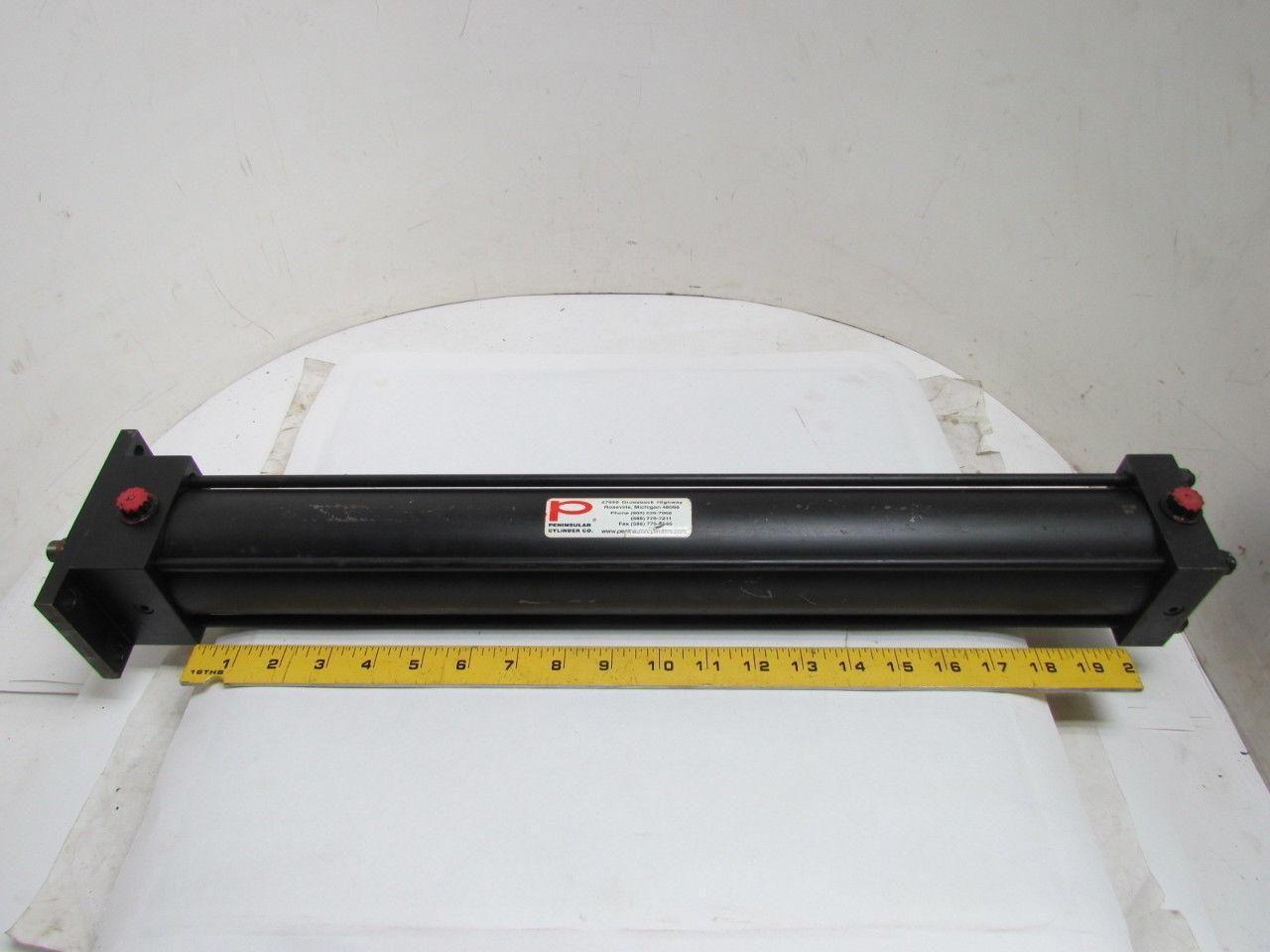 Peninsular NC9-MF1-BR Pneumatic Air Cylinder 2-1/2" Bore 19" Stroke 250 PSI