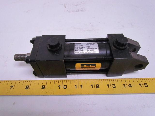 Parker 01.50 BB2AU18A 1.500 Pneumatic Aire Cylinder 1-1/2" Bore 1-1/2" Stroke 2A