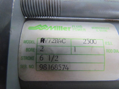 Miller HV72R4C Hydraulic Cylinder 2" Bore 6-1/2" Stroke Series HV 2500 PSI