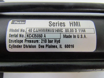 Parker 40 CJJHMIRNVS14MC 80.00 D 1144 Hydraulic Cylinder 40mm Bore 80mm Stroke