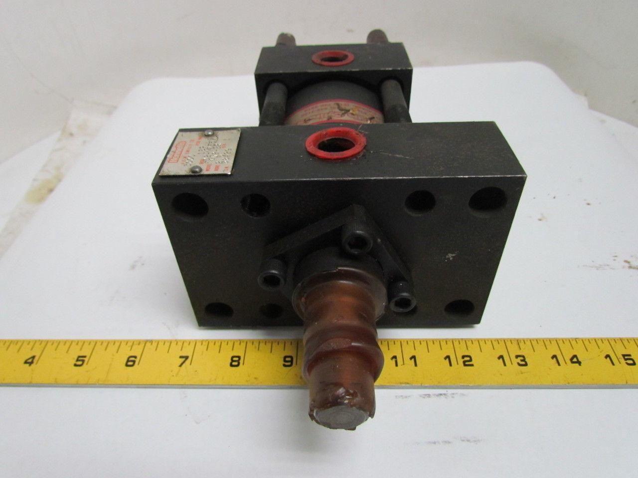 Hennells HD2-MDE5/MX2-BR Hydraulic Cylinder 2-1/2" Bore 1" Stroke Double Rod