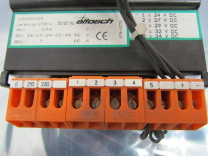 Eltosch 12020324 Transformer Pri 230VAC Sec 24-27-29-32-34 VDC 7A Sec