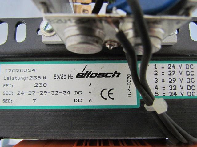 Eltosch 12020324 Transformer Pri 230VAC Sec 24-27-29-32-34 VDC 7A Sec