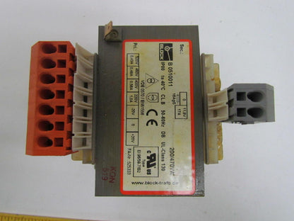 Block B0510011 Transformer 200/470VA Pri 520/460/400/220V Sec 11.8V 17A
