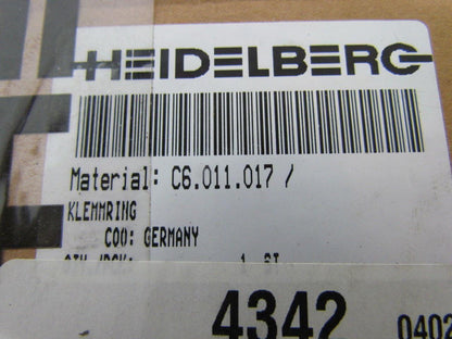 Heidelberg C6-011-017 Clamp Ring Printing Press Part