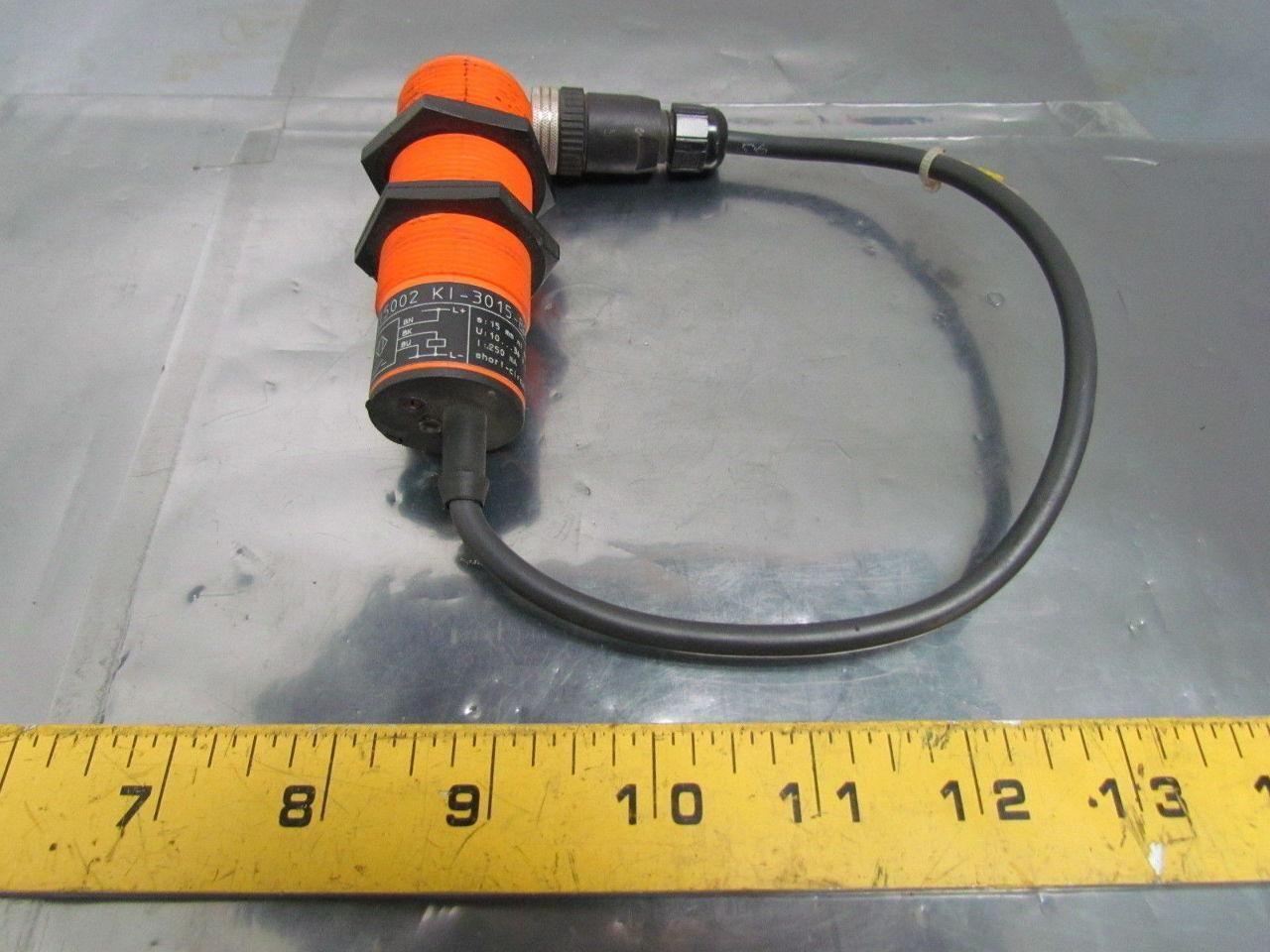 IFM Efector KI5002 KI-3015-BPKG/NI Capacitive Sensor 10-36VDC M30x1.5