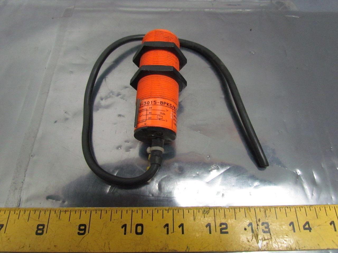 IFM Efector KI-3015-BPKG/KI5002 Capacitive Sensor 10-36VDC M30x1.5