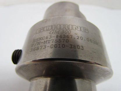 Guhring GM 300 4367-20.063B HSK-63-C Hydraulic Tool Holder 20mm Diameter