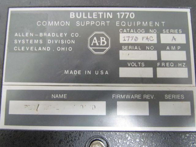 Allen Bradley 1770-FAC Series A PLC-2 Keyboard