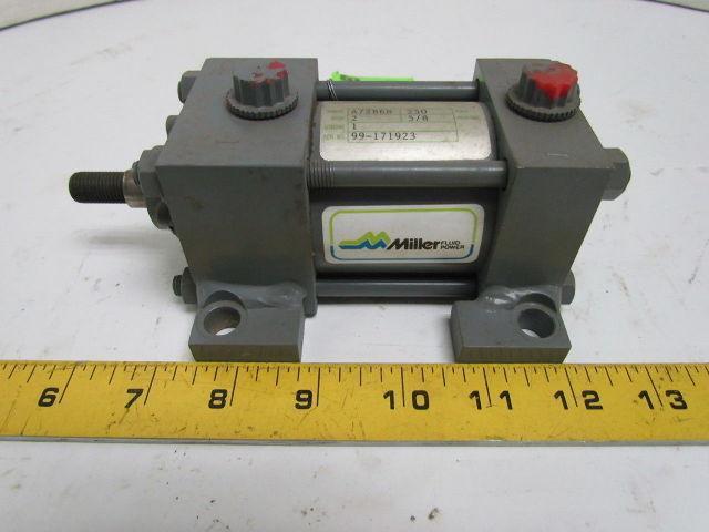 Miller A72B6N Pneumatic Air Cylinder 2" Bore 1" Stroke Series A 250 PSI