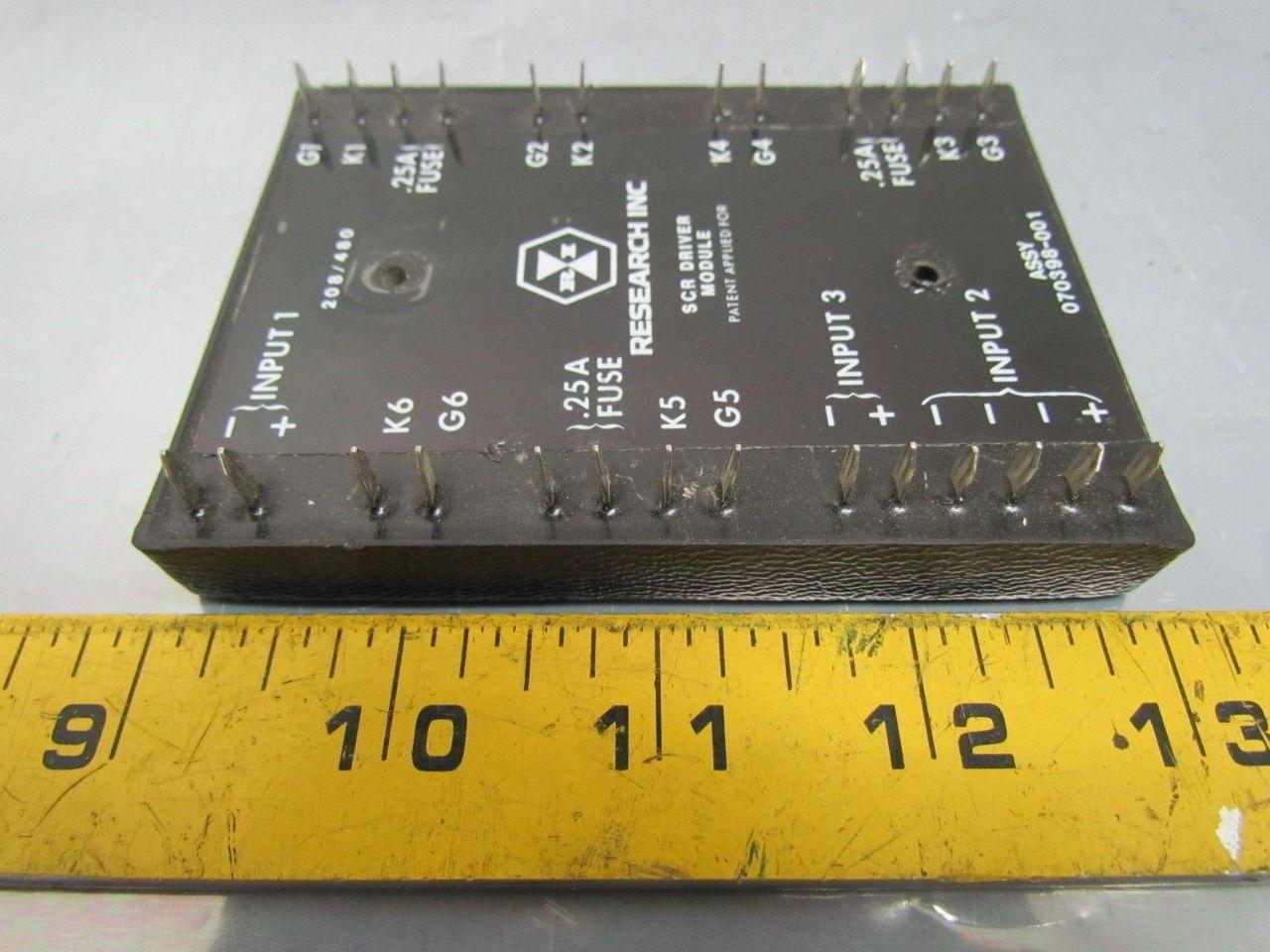 Research Inc 070398-001 3500-0032 SCR Driver Module 208/480V 3 Phase 9.0 664/KG