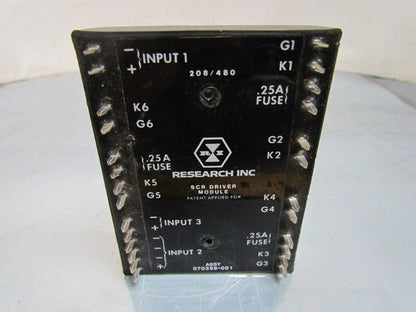 Research Inc 070398-001 3500-0032 SCR Driver Module 208/480V 3 Phase 9.0 664/KG