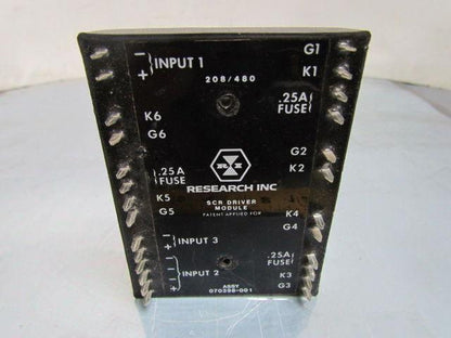 Research Inc 070398-001 3500-0032 SCR Driver Module 208/480V 3 Phase 9.0 664/KG