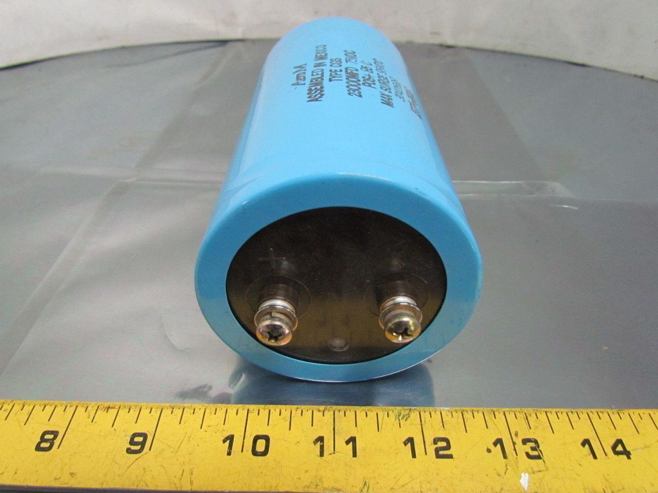 Aero M 3042688 Capacitor 23000MFD 75VDC Pos+85 C Type CGS