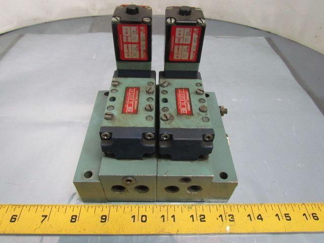Schrader Bellows LB 53114 TF 064 24VDC Solenoid Valve Assembly w/Manifold Blocks