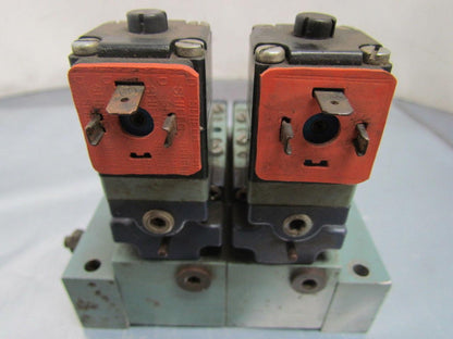 Schrader Bellows LB 53114 TF 064 24VDC Solenoid Valve Assembly w/Manifold Blocks