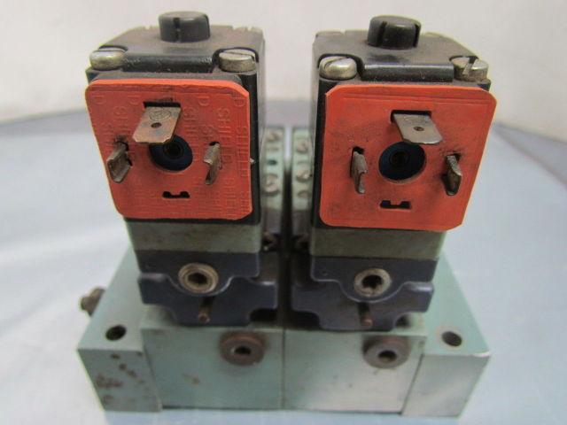 Schrader Bellows LB 53114 TF 064 24VDC Solenoid Valve Assembly w/Manifold Blocks