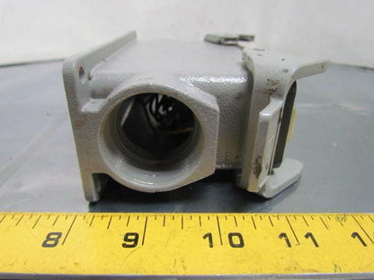 Han 24 E-M 24-Pin Male Connector Plug Aluminum Housing Surface Mount 16A 500V