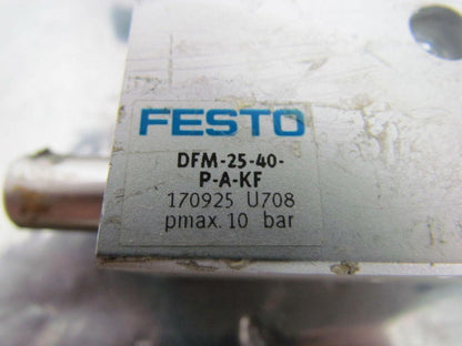 Festo Double Acting Pneumatic Guided Drive Cylinder 25mm Bore 40mm Stroke
