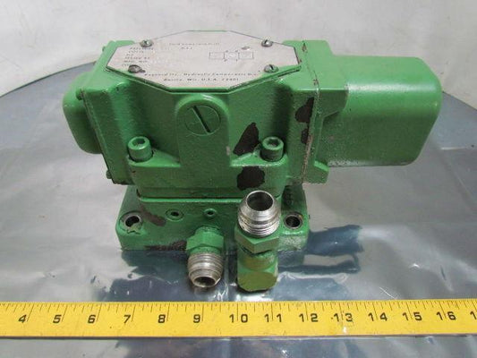 Rexnord 1/2" Hydraulic Directional Valve Subplate 115V Solenoid 3000 PSI 1/2"NPT