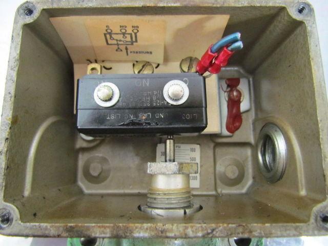 Static O Ring 19NN-K45-PP Pressure Switch 200-1500 PSI 1/4" NPT Port