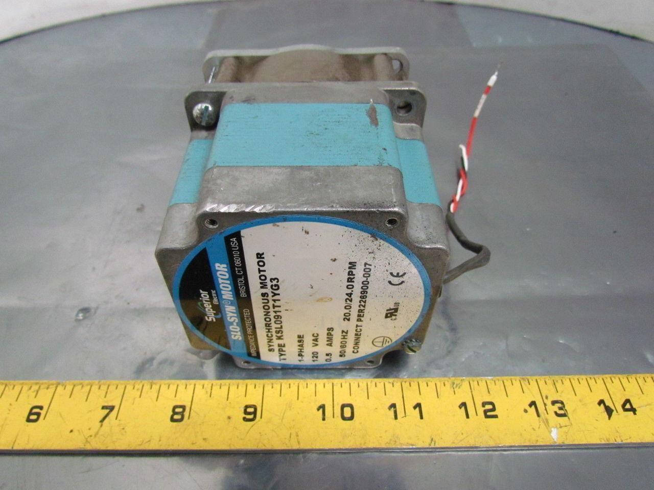 Synchronous Motor 1Ph 120VAC 0.5A 50/60Hz 20.0/24.0 RPM Connect PER226900-007