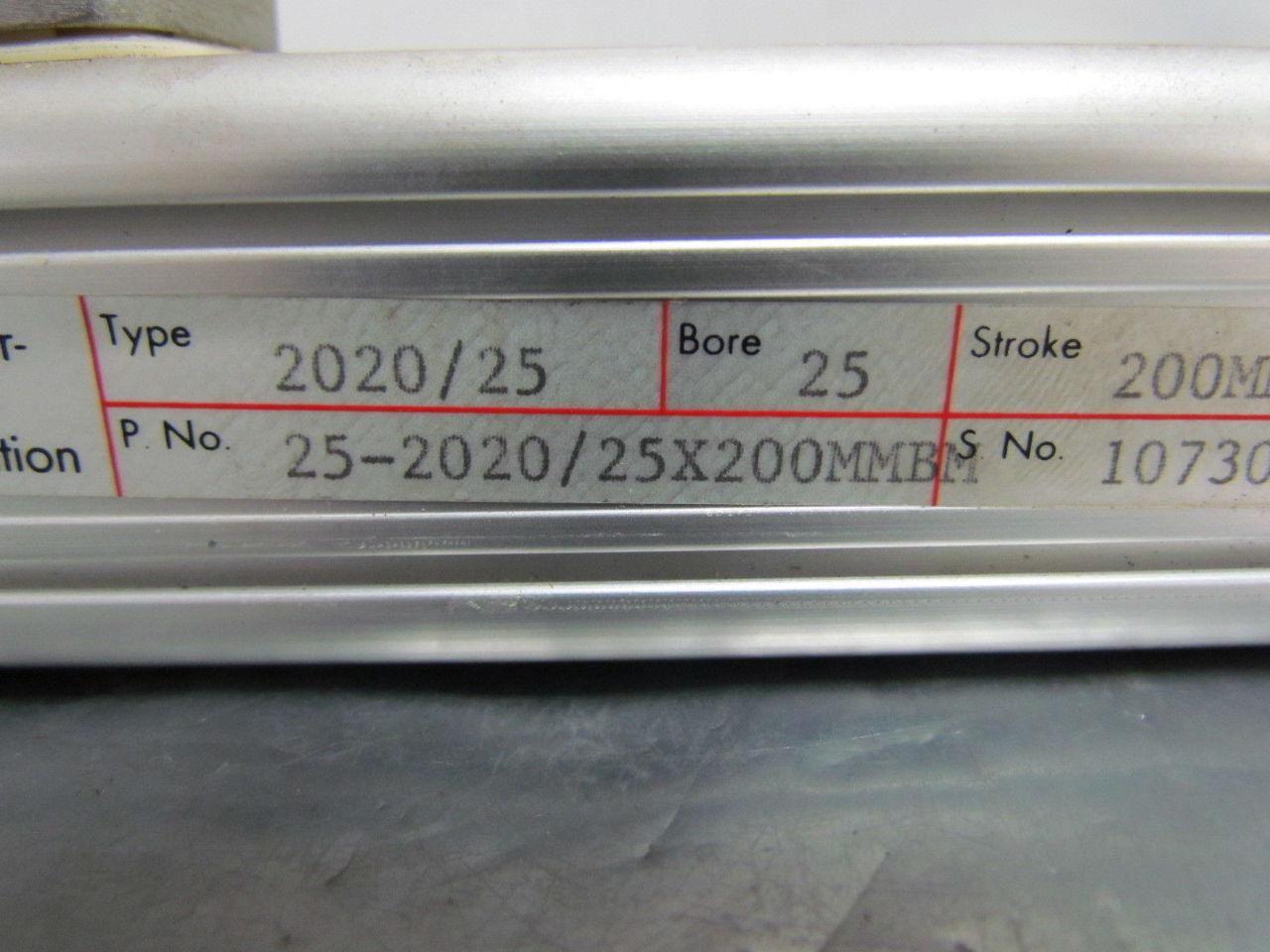 Hoerbiger Origa 25-2020Pneumatic Rodless Cylinder Slide 25mm Bore 200mm Stroke