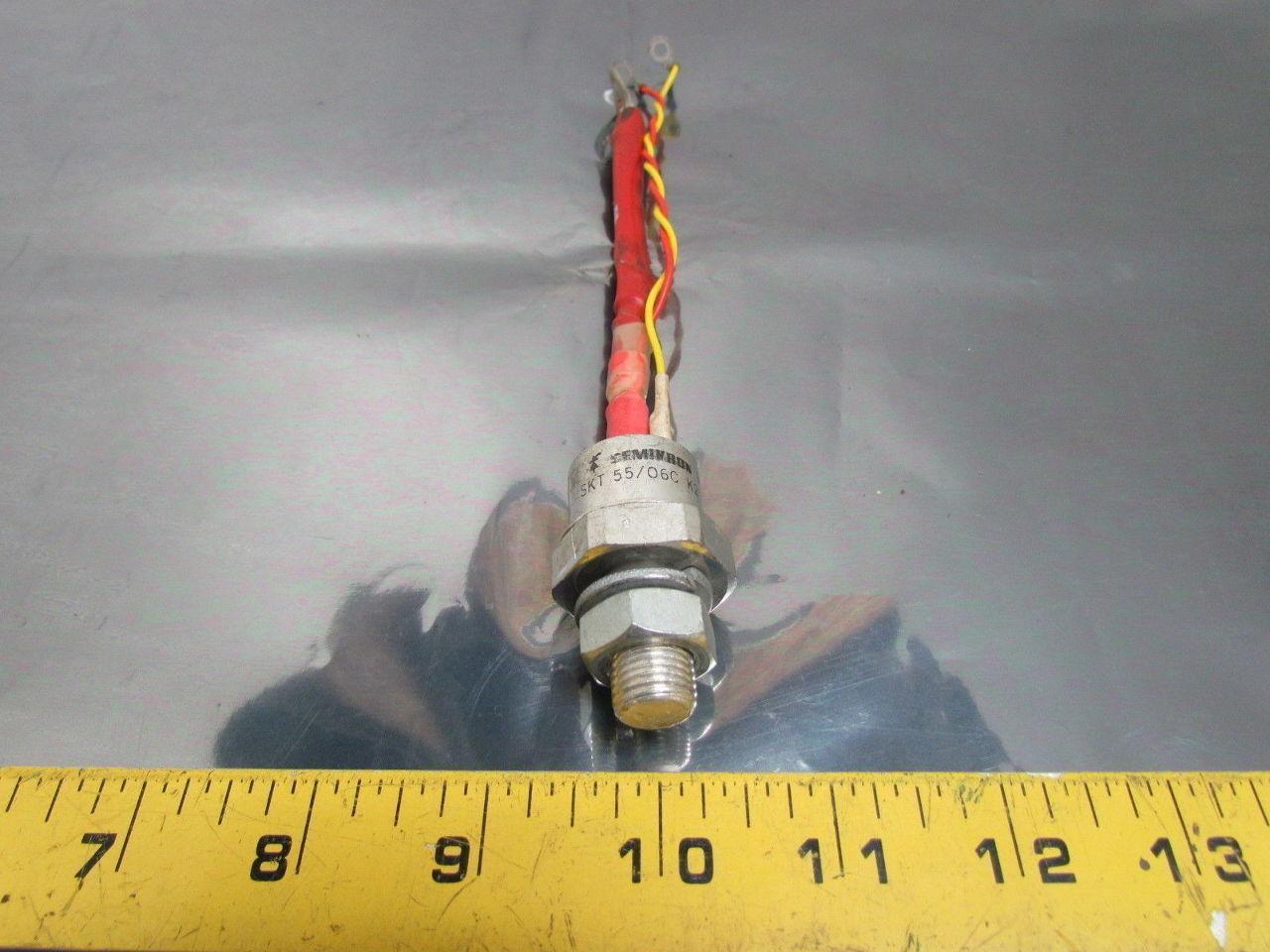 Semikron SKT 55/06C K2 330-011-0001 8532U TO-94 Thyristor w/1/2"-20 Stud