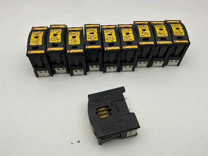 Bussmann JTN60030 Class J Fuse Holders 0-30A 600VAC, Ten-Piece Lot, Like New