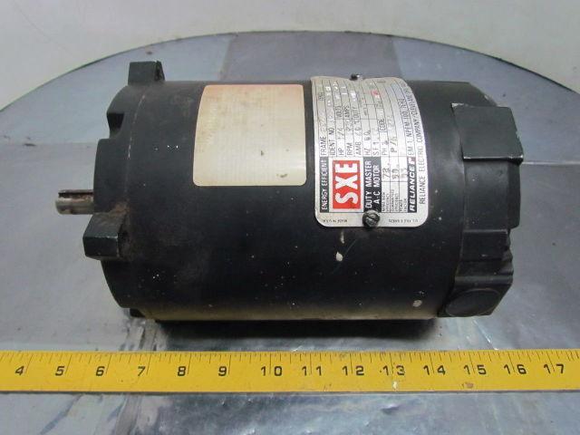 Reliance Electric A77V9922M 1275 AC Motor 1/4HP 3PH 56C 1730 RPM 208-230/460V