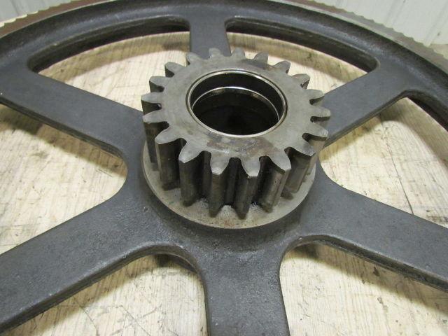 60-4 chain Vintage Sprocket Gear Combo Cast Iron 33-1/2"x7" Industrial Steampunk