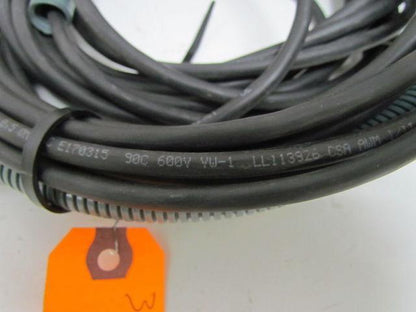 V-1W 4 Pin Socket Angled Screw Terminal PG7 Screwed Connection 33' 20AWG Cable