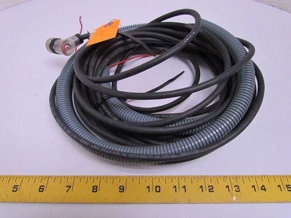 V-1W 4 Pin Socket Angled Screw Terminal PG7 Screwed Connection 33' 20AWG Cable