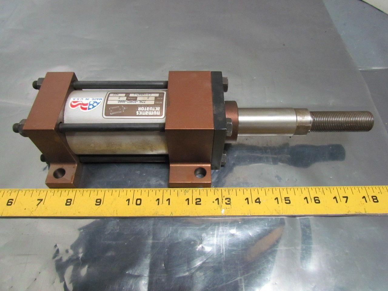 Numatics ZZAL-02A5D-AAA0 Pneumatic Air Cylinder 2" Bore 2" Stroke Extended Rod