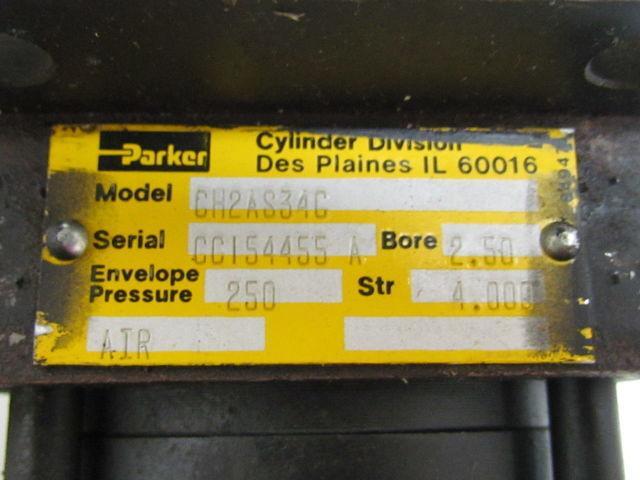 Parker CH2AS34C Pneumatic Air Cylinder 2-1/2" Bore 4" Stroke Series 2A