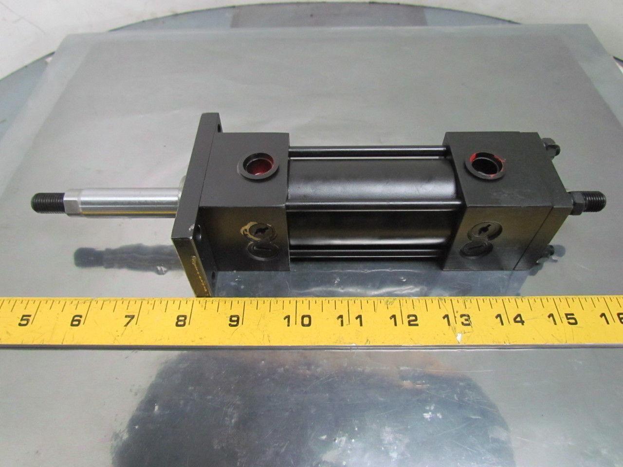 Hydro-Line Pneumatic Air Cylinder 1-1/2" Bore 2" Stroke Double Rod R5 Series