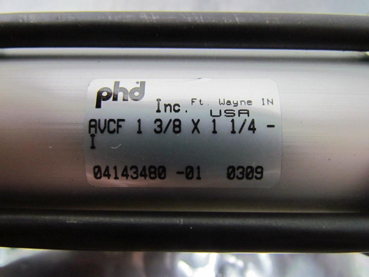 PHD AVCF 1 3/8X1 1/4 Pneumatic Air Cylinder 1-3/8" Bore 1-1/4" Stroke AV Series