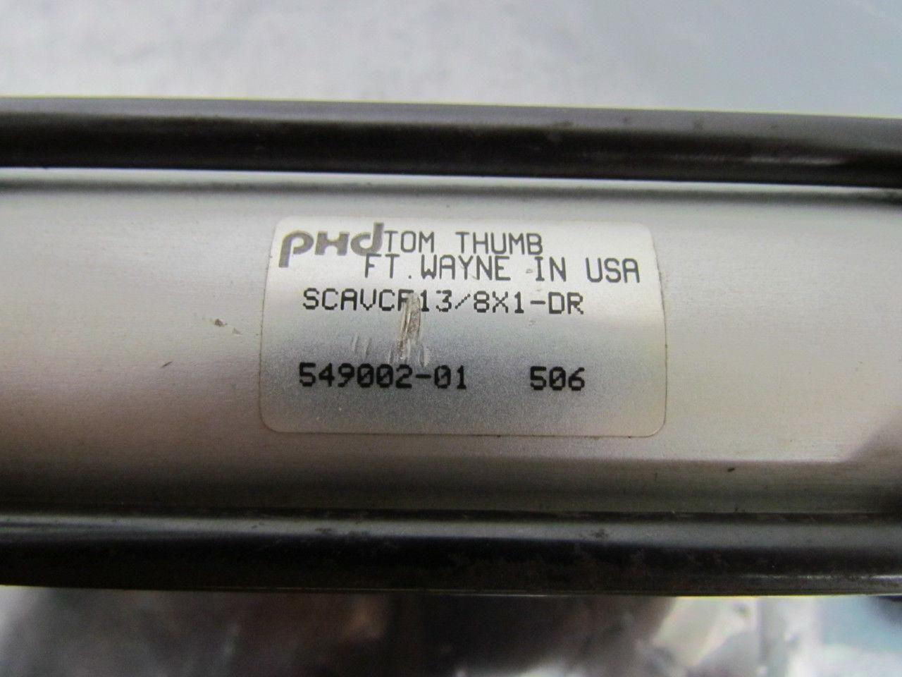 PHD SCAVCF13/8X1-DR Pneumatic Air Cylinder 1-3/8" Bore 1" Stroke Spring Return