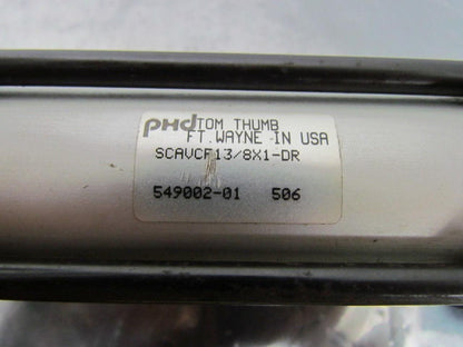 PHD SCAVCF13/8X1-DR Pneumatic Air Cylinder 1-3/8" Bore 1" Stroke Spring Return