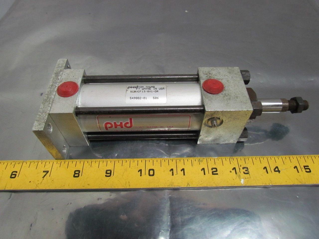 PHD SCAVCF13/8X1-DR Pneumatic Air Cylinder 1-3/8" Bore 1" Stroke Spring Return