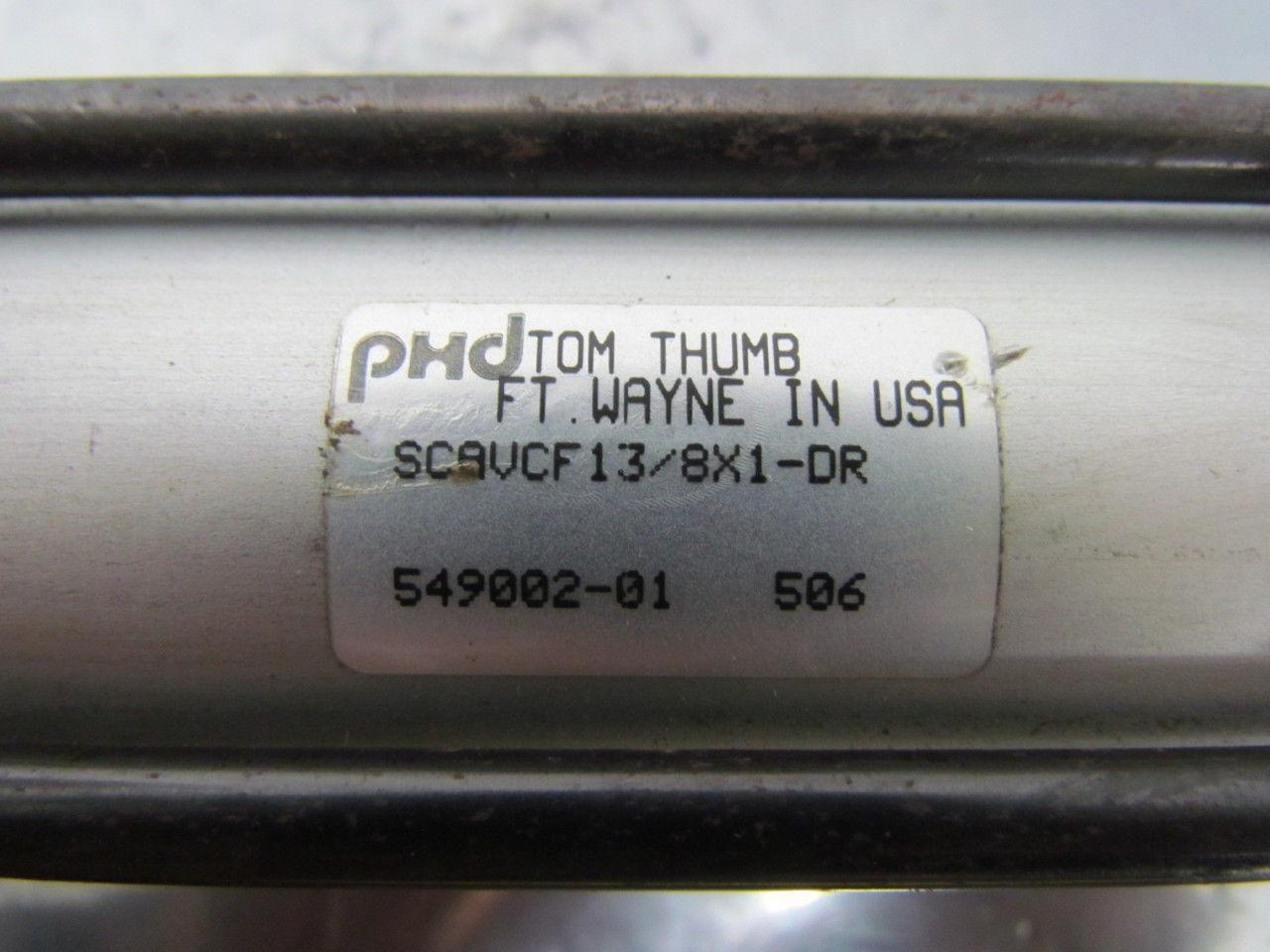 PHD SCAVCF13/8X1-DR Pneumatic Air Cylinder 1-3/8" Bore 1" Stroke Spring Return