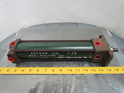 C-200X9X R001 B201 LPR Pneumatic Air Cylinder 2"Bore 9"Stroke 6 Ports w/Cushions