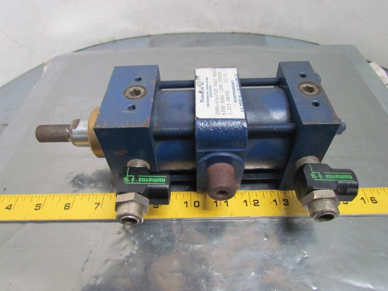 Peninsular IMH6 Pneumatic Air Cylinder 63mm Bore 45mm Stroke Trunnion Mount