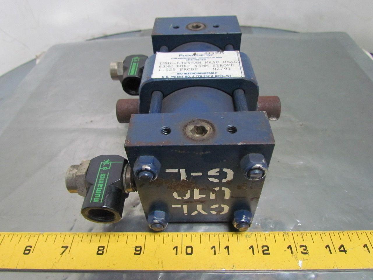 Peninsular IMH6 Pneumatic Air Cylinder 63mm Bore 45mm Stroke Trunnion Mount