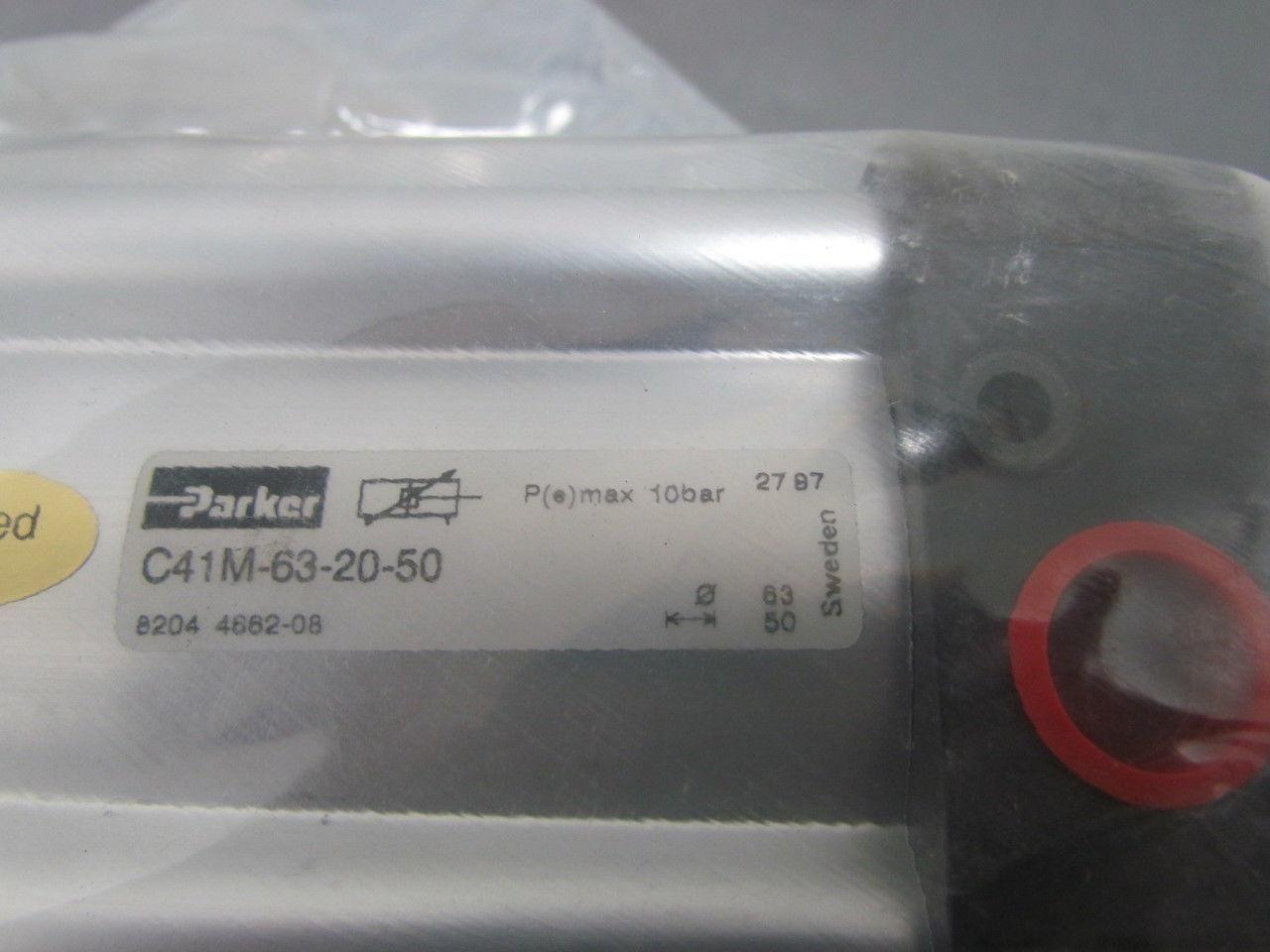 Parker C41M-63-2050 Pneumatic Air Cylinder 63mm Bore 50mm Stroke Magnetic Piston