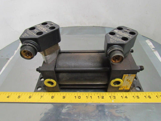 Parker CCB2AUS14AC Pneumatic Air Cylinder 2-1/2" Bore 3" Stroke w/Sensors