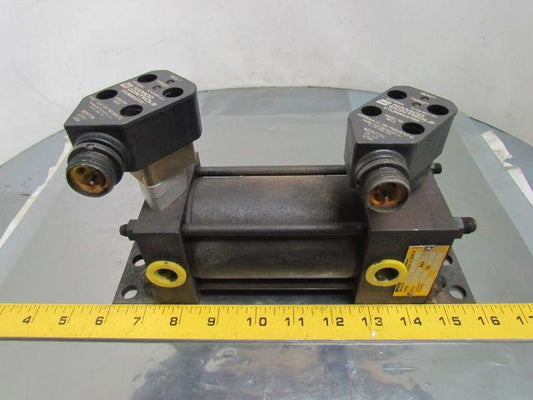Parker CCB2AUS14AC Pneumatic Air Cylinder 2-1/2" Bore 3" Stroke w/Sensors