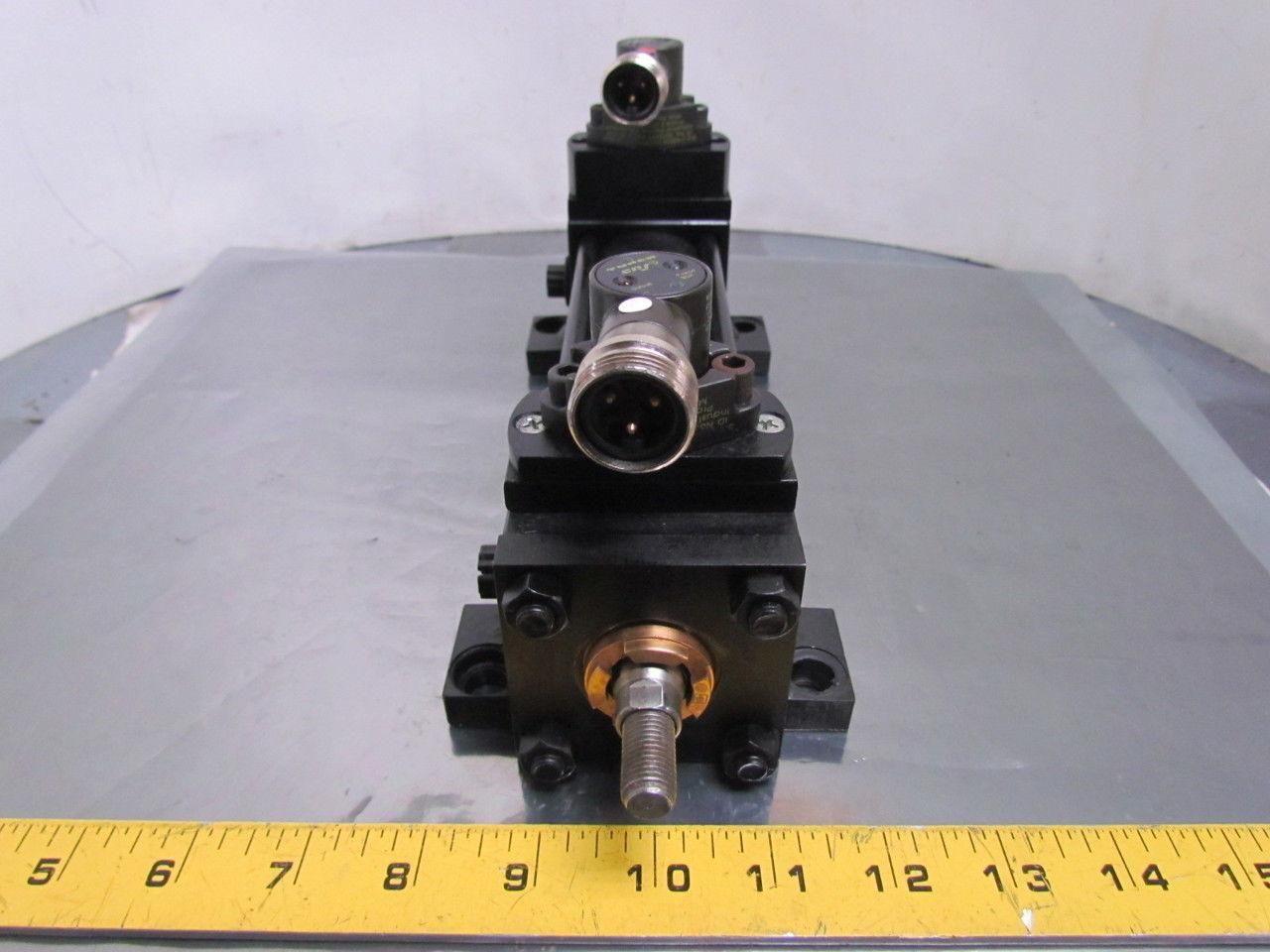 Parker 02.00 CC2ANUS14AC 5.000 Pneumatic Air Cylinder 2" Bore 5"Stroke w/sensors